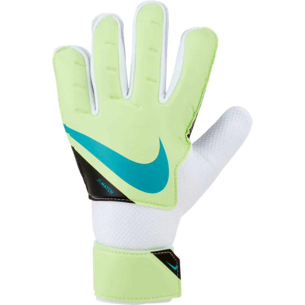 Nike Youth Match Goalkeeper Gloves - Lime Glow-Aquamarine (Front)