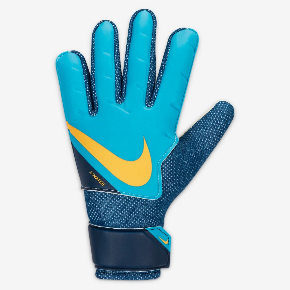 Nike Youth Match Goalkeeper Gloves - Chlorine Blue-Laser Orange (Front)