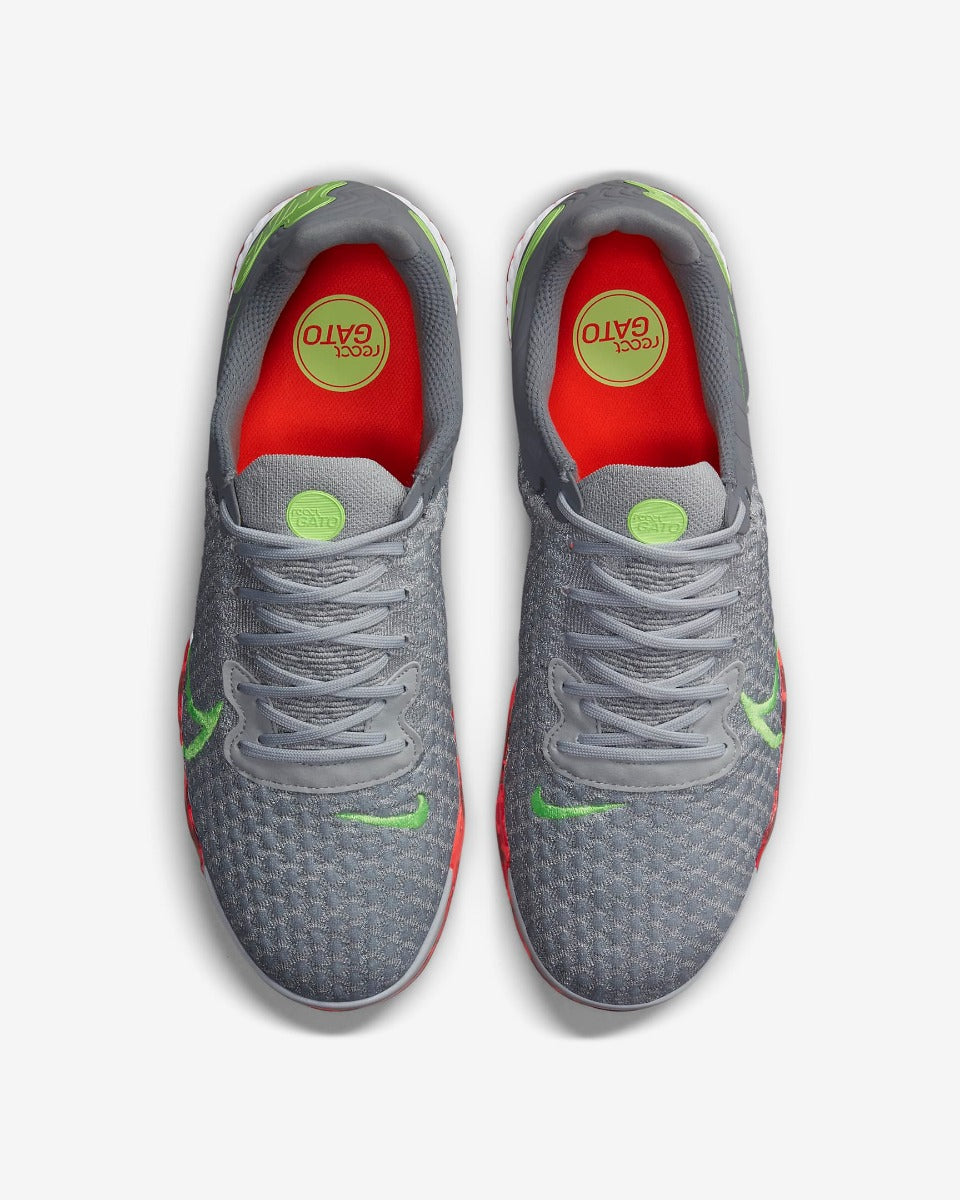 Nike React Gato IC - Grey-Ghost Green (Pair - Top)