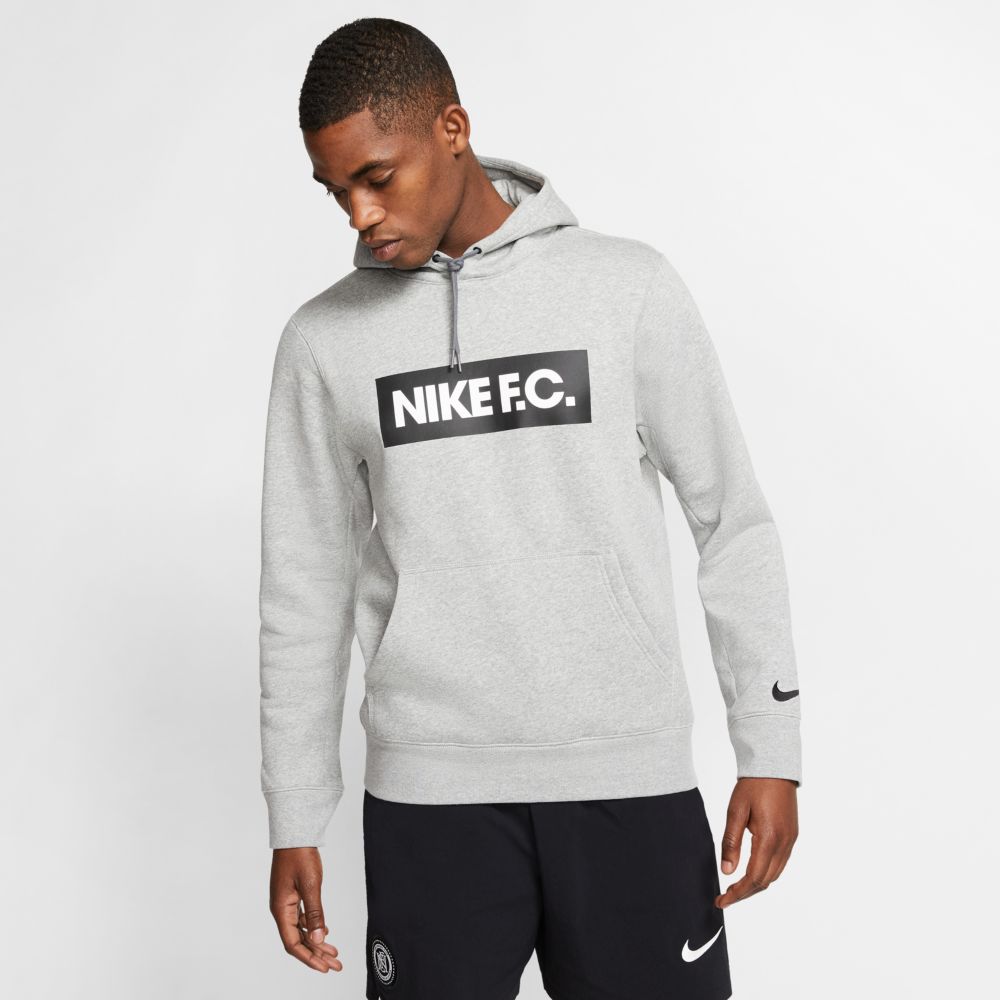 Nike FC Fleece Hoodie - Grey (Model - Front)