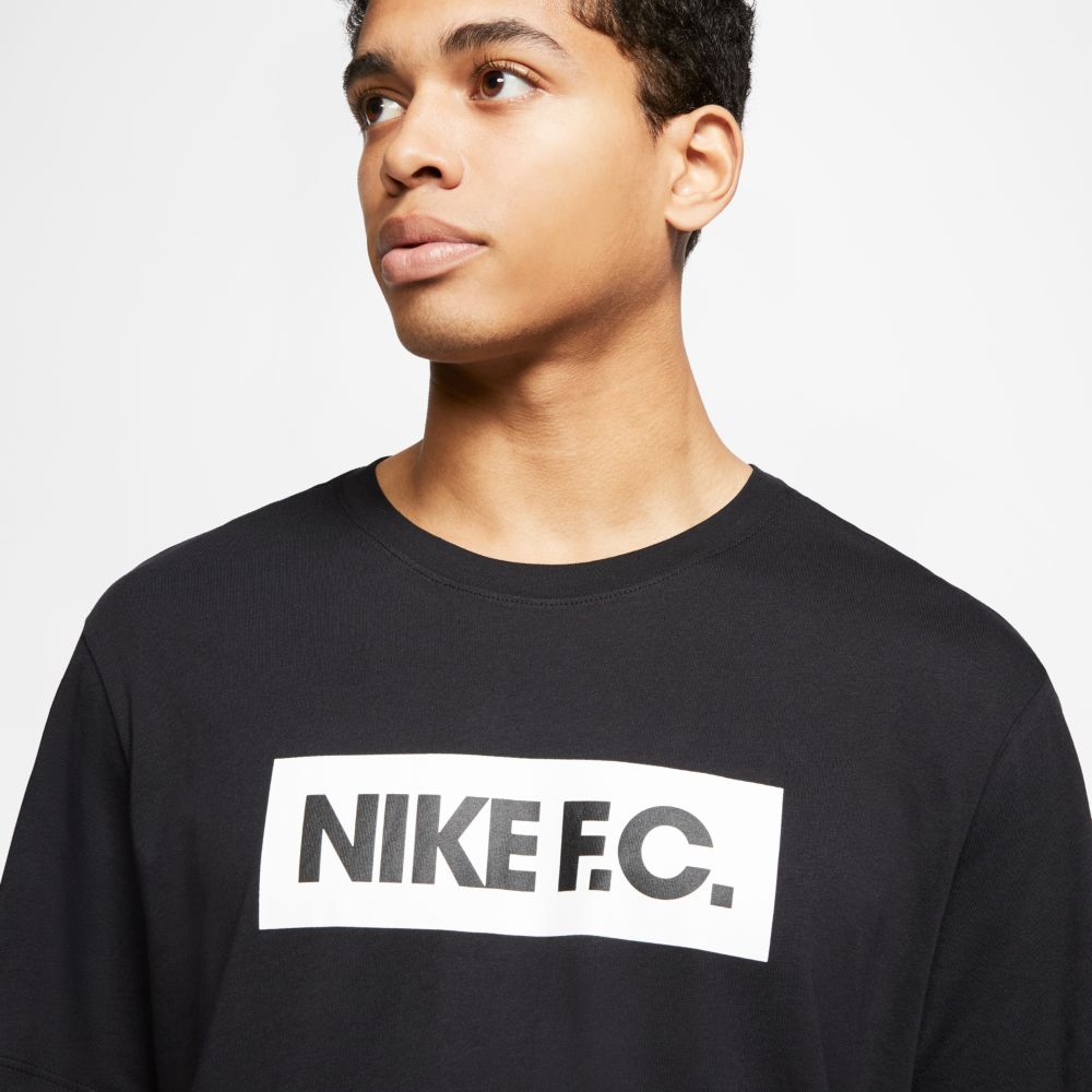 Nike FC Essentials Tee - Black-White (Detail 1)