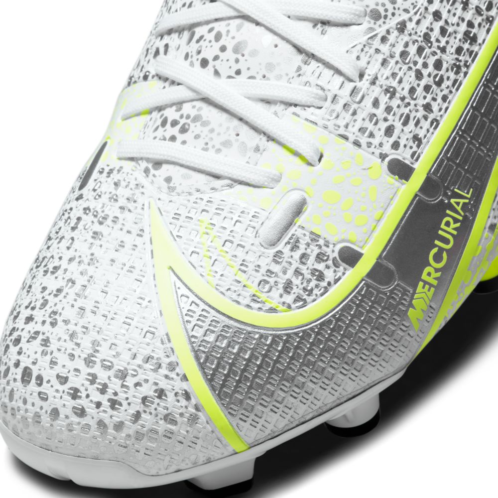 Nike Vapor 14 Academy FG-MG - White-Grey-Volt (Detail 1)