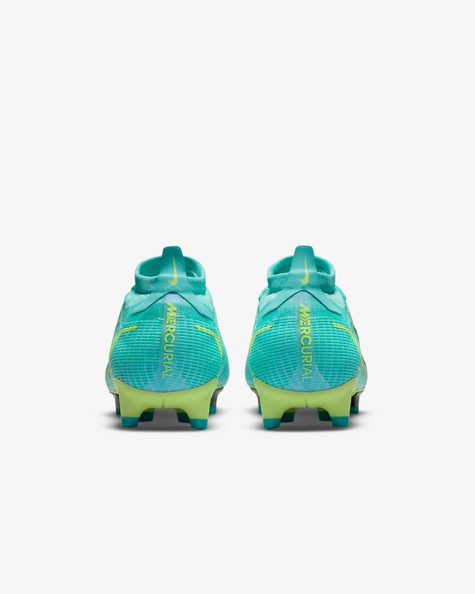 Nike Vapor 14 PRO FG - Turquoise-Lime Glow (Pair - Back)