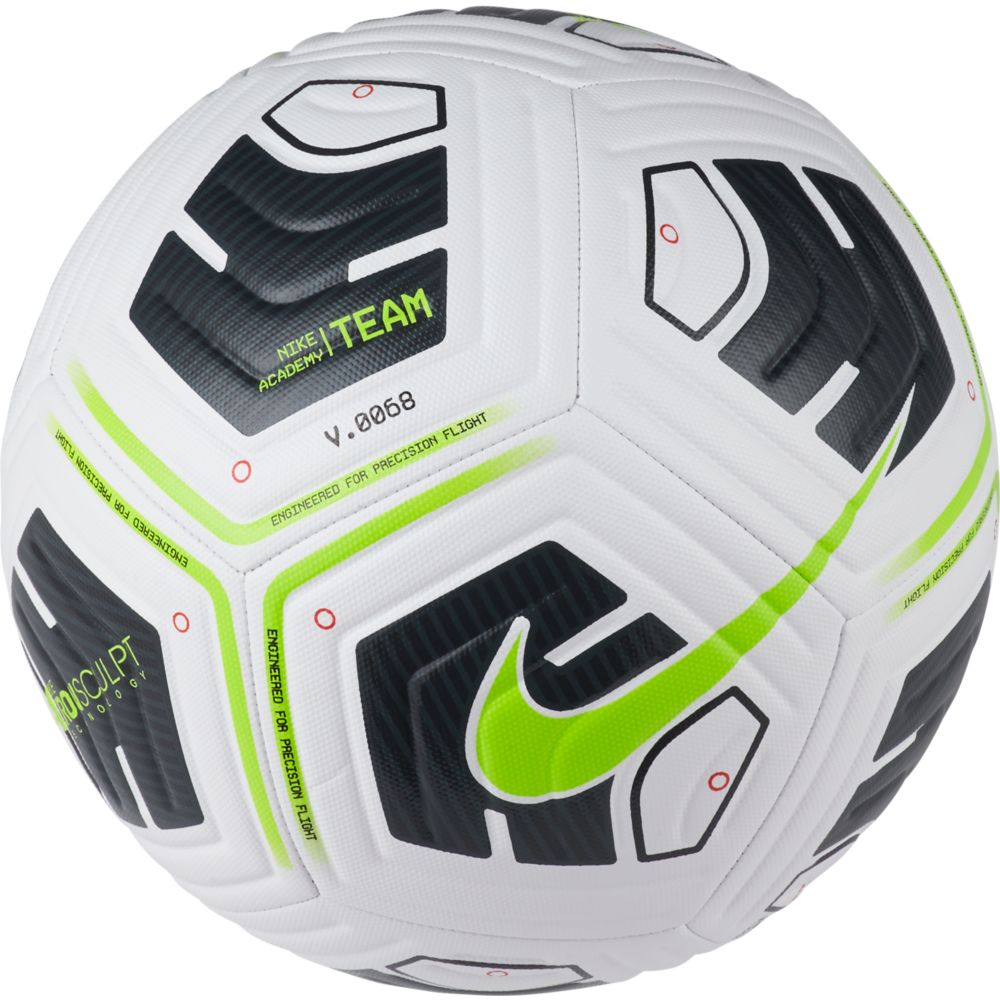 Nike Academy Soccer Ball - White-Black-Volt