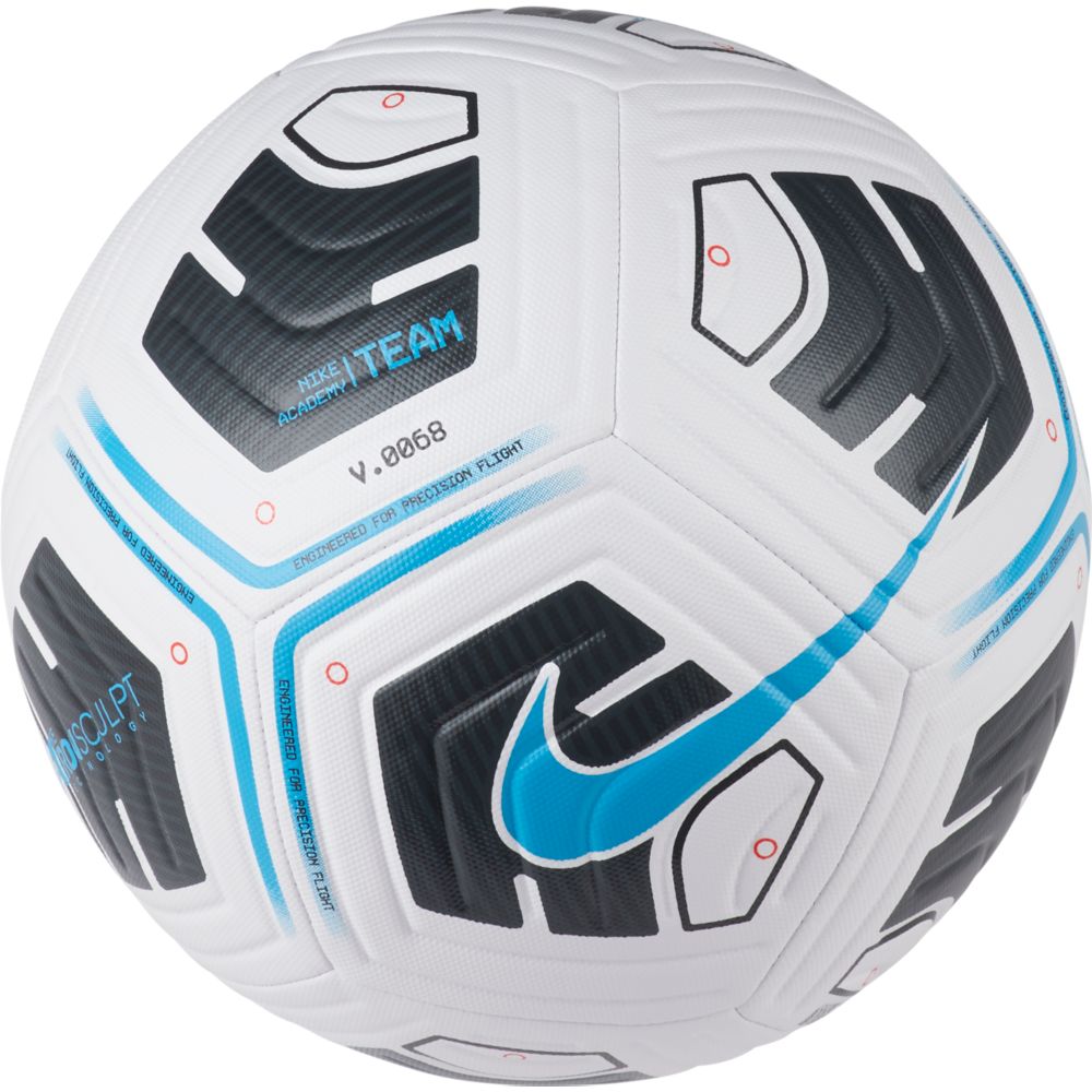 Nike Academy Soccer Ball - White-Black-Blue (View 1)
