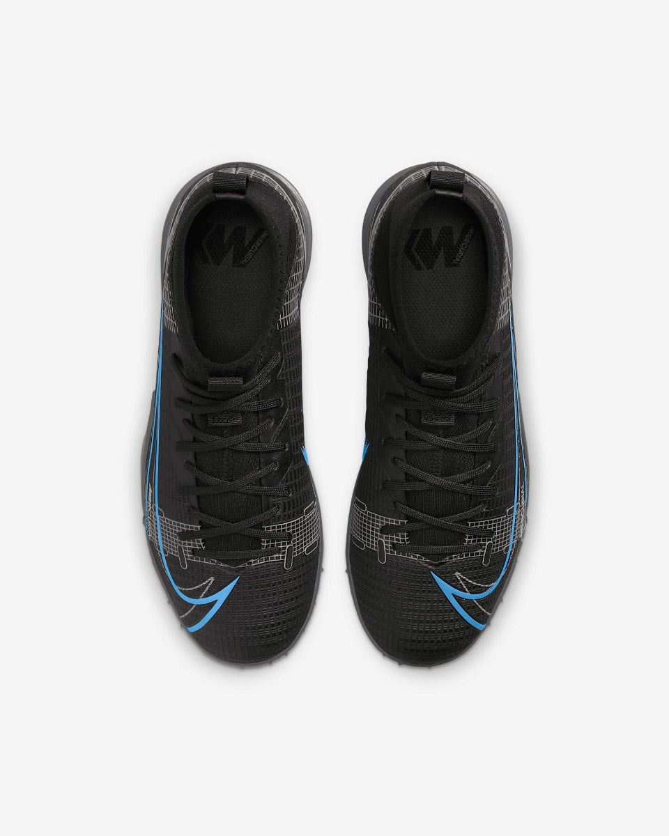 Nike JR Superfly 8 Academy TF - Black-Blue (Pair - Top)