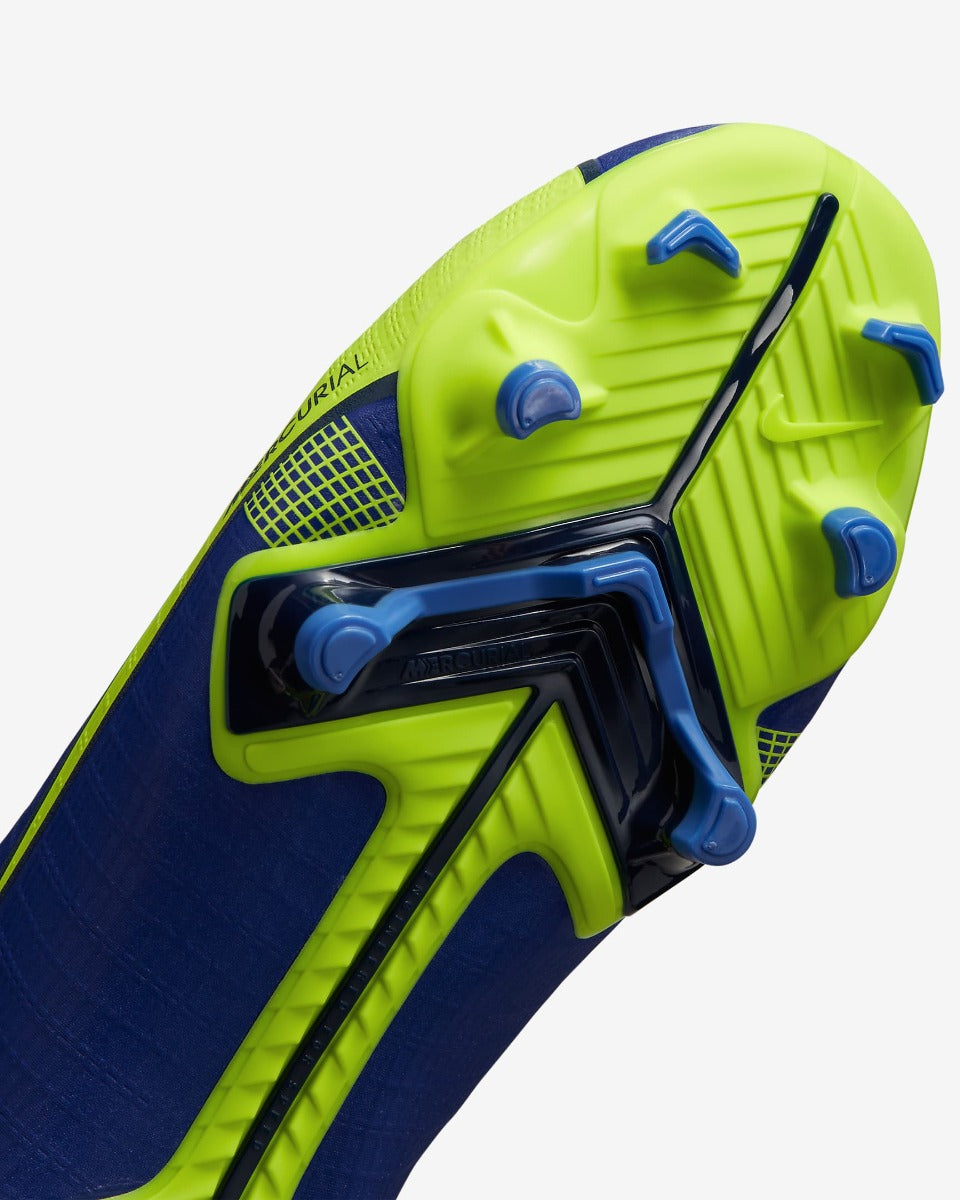 Nike Kids Vapor 14 Academy FG-MG - Lapis-Volt-Blue Void (Detail 1)