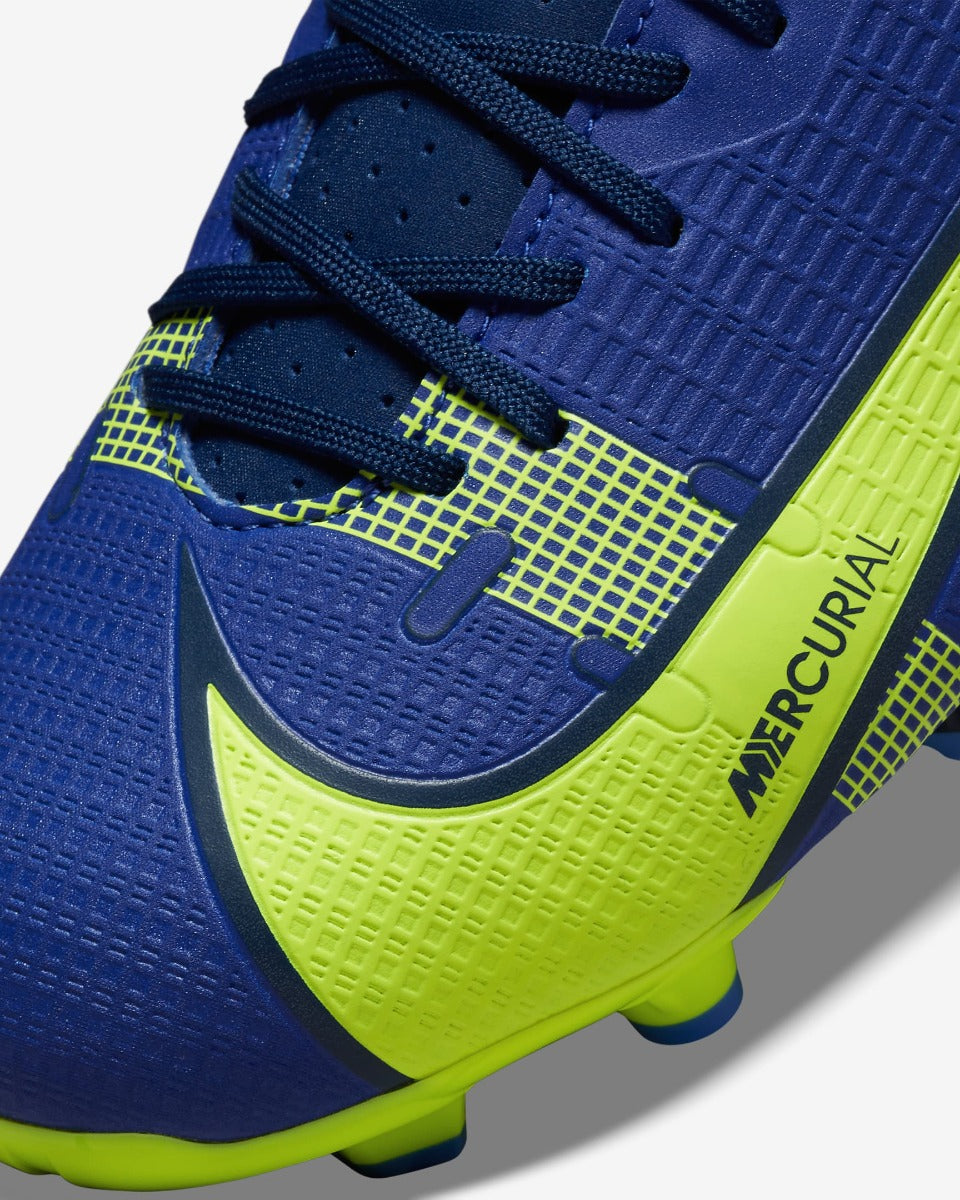 Nike Kids Vapor 14 Academy FG-MG - Lapis-Volt-Blue Void (Detail 2)
