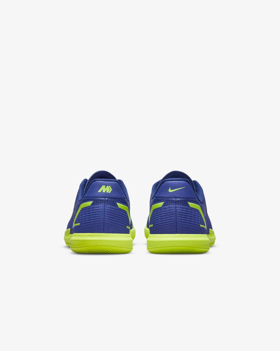Nike Kids Vapor 14 Academy IC - Lapis Volt-Blue Void (Pair - Back)