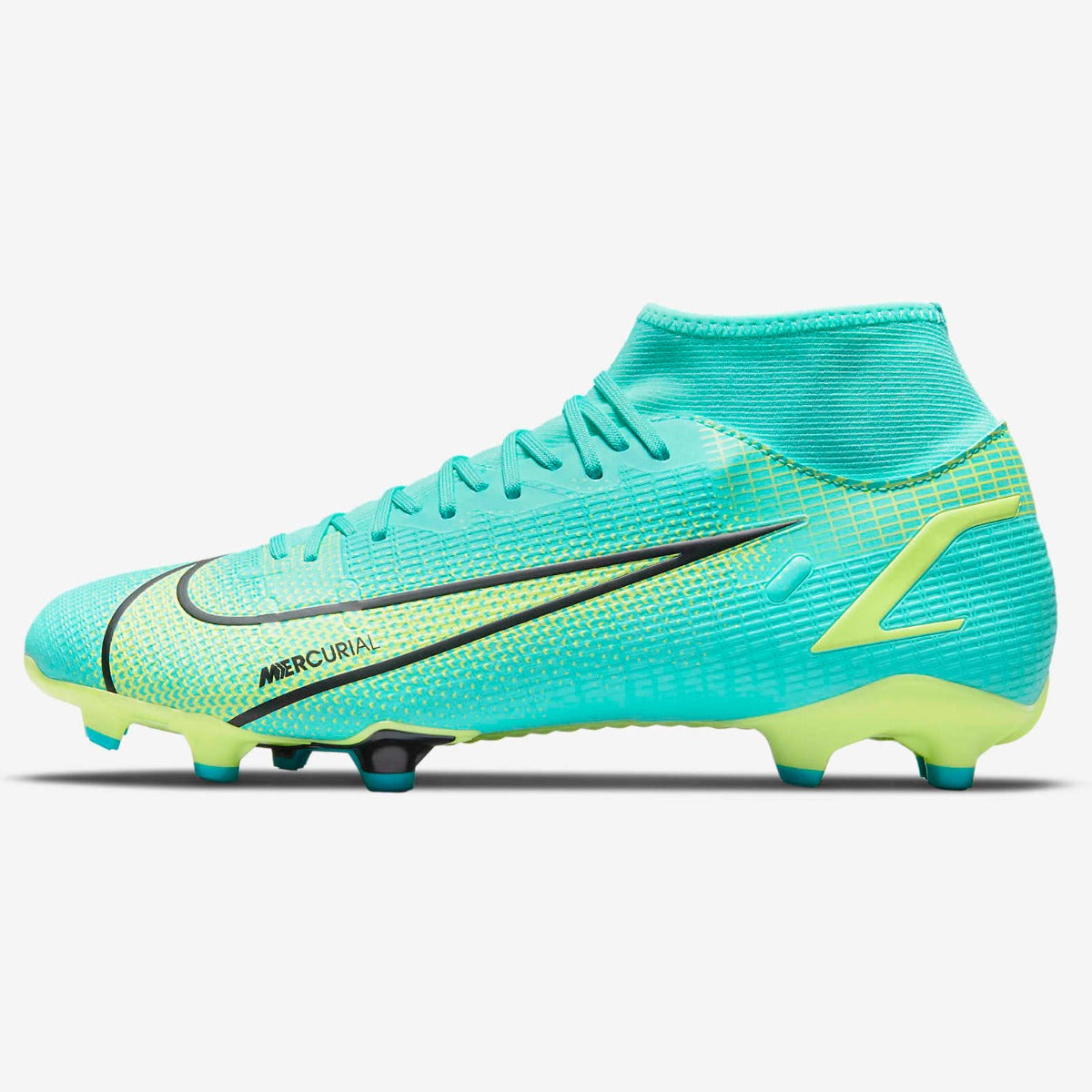 Nike Superfly 8 Academy FG-MG - Turquoise-Lime Glow (Side 1)