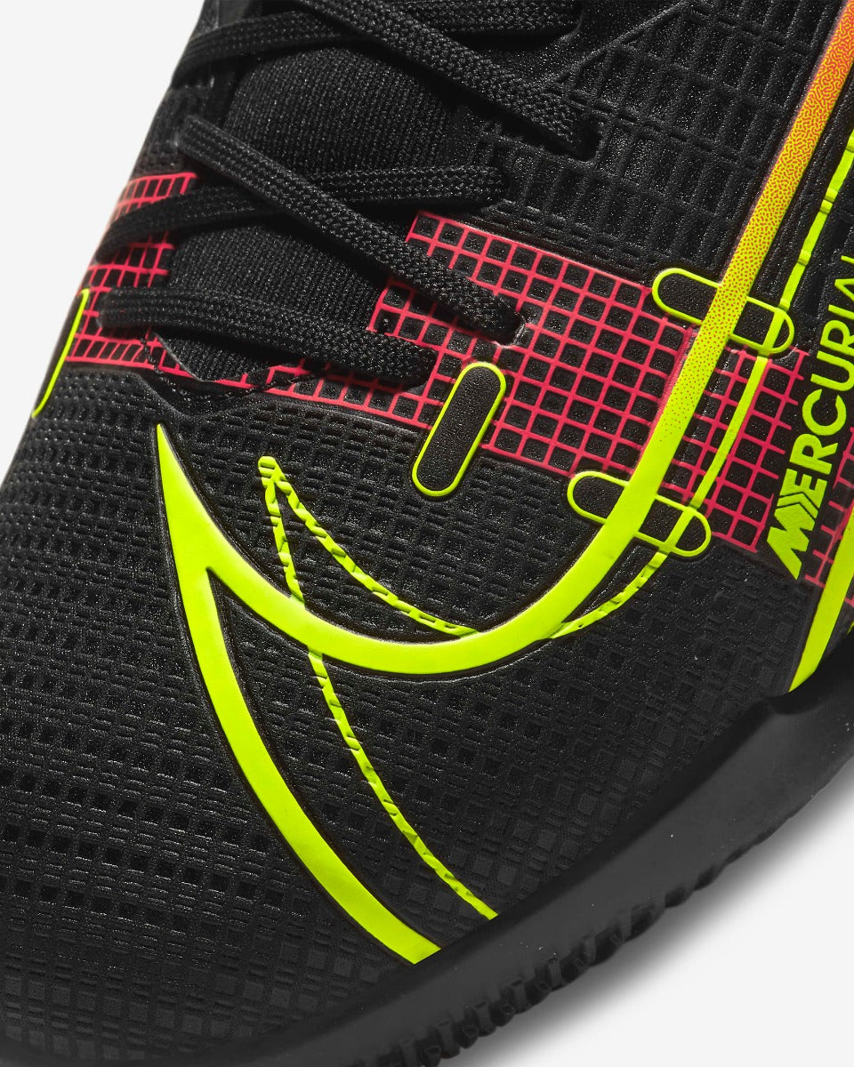 Nike Mercurial Superfly 8 Academy IC - Black-Volt-Crimson (Detail 2)