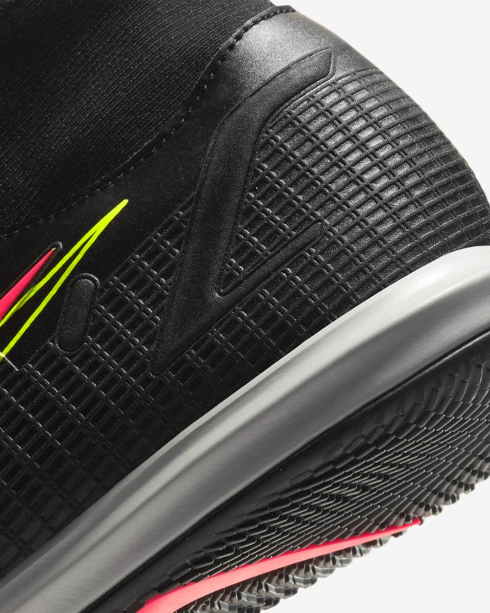 Nike Mercurial Superfly 8 Academy IC - Black-Volt-Crimson (Detail 1)
