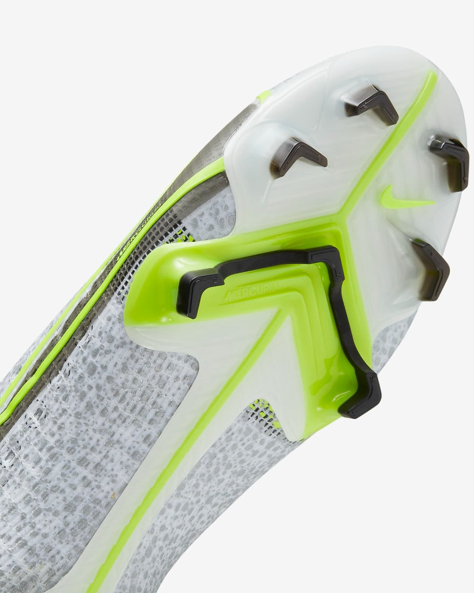 Nike Superfly 8 Elite FG - White-Grey-Volt (Detail 1)