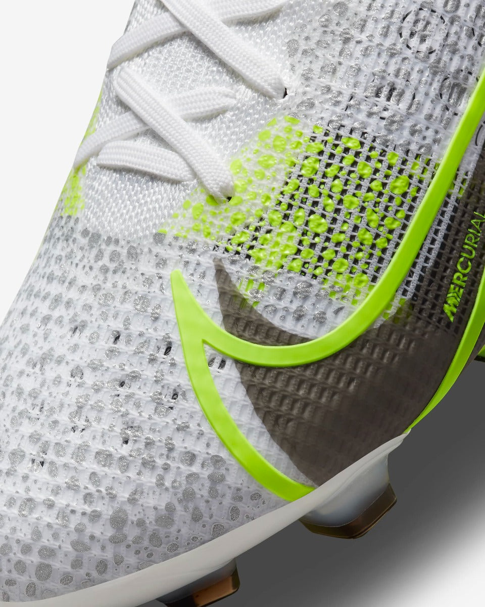 Nike Superfly 8 Elite FG - White-Grey-Volt (Detail 2)