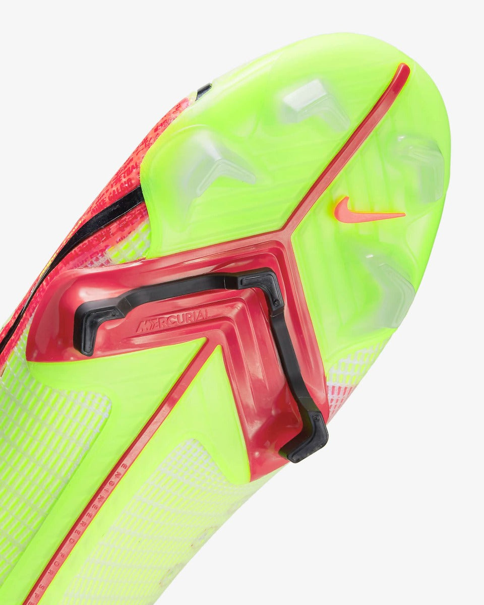 Nike Superfly 8 Elite FG - Volt-Bright Crimson (Detail 1)
