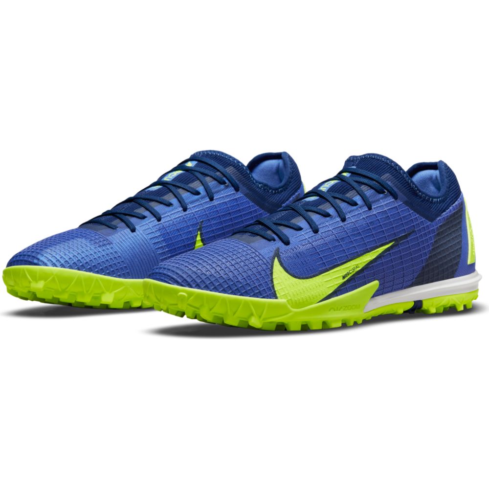 Nike Zoom Vapor 14 PRO TF - Sapphire-Volt (Pair - Diagonal)