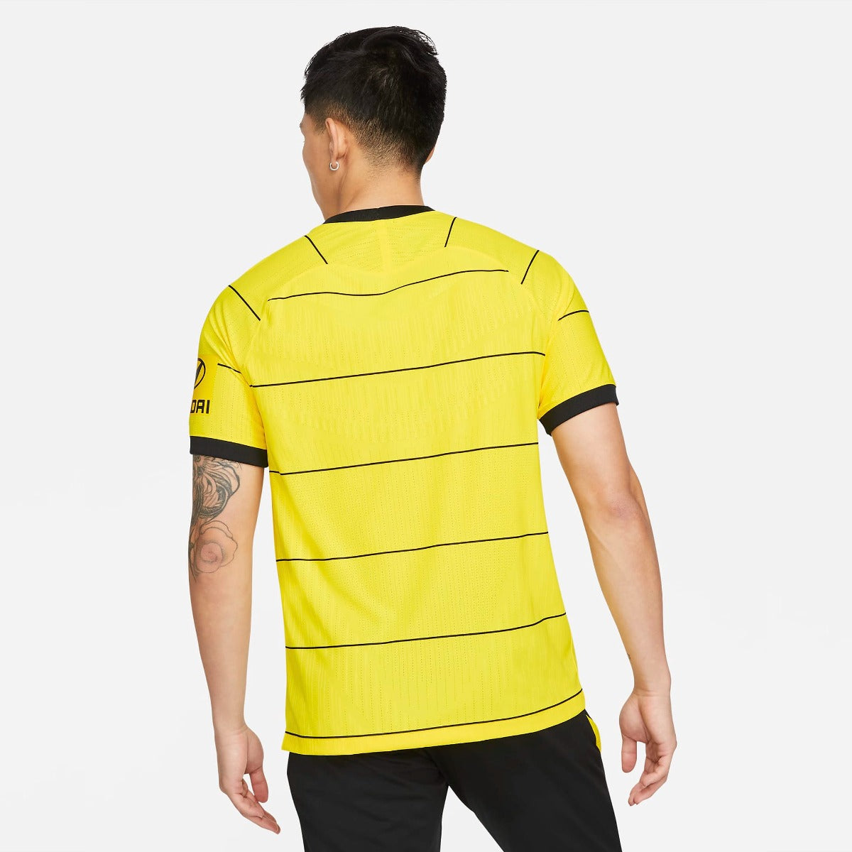 Nike 2021-22 Chelsea DF Away ADV  Match Jersey - Yellow (Model - Back)