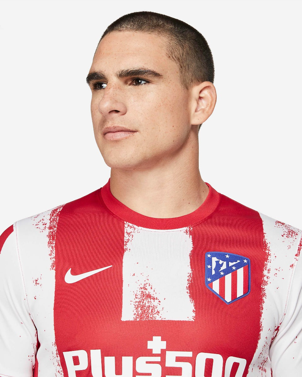 Nike 2021-22 Atletico Madrid Home Jersey - Red-White (Detail 1)