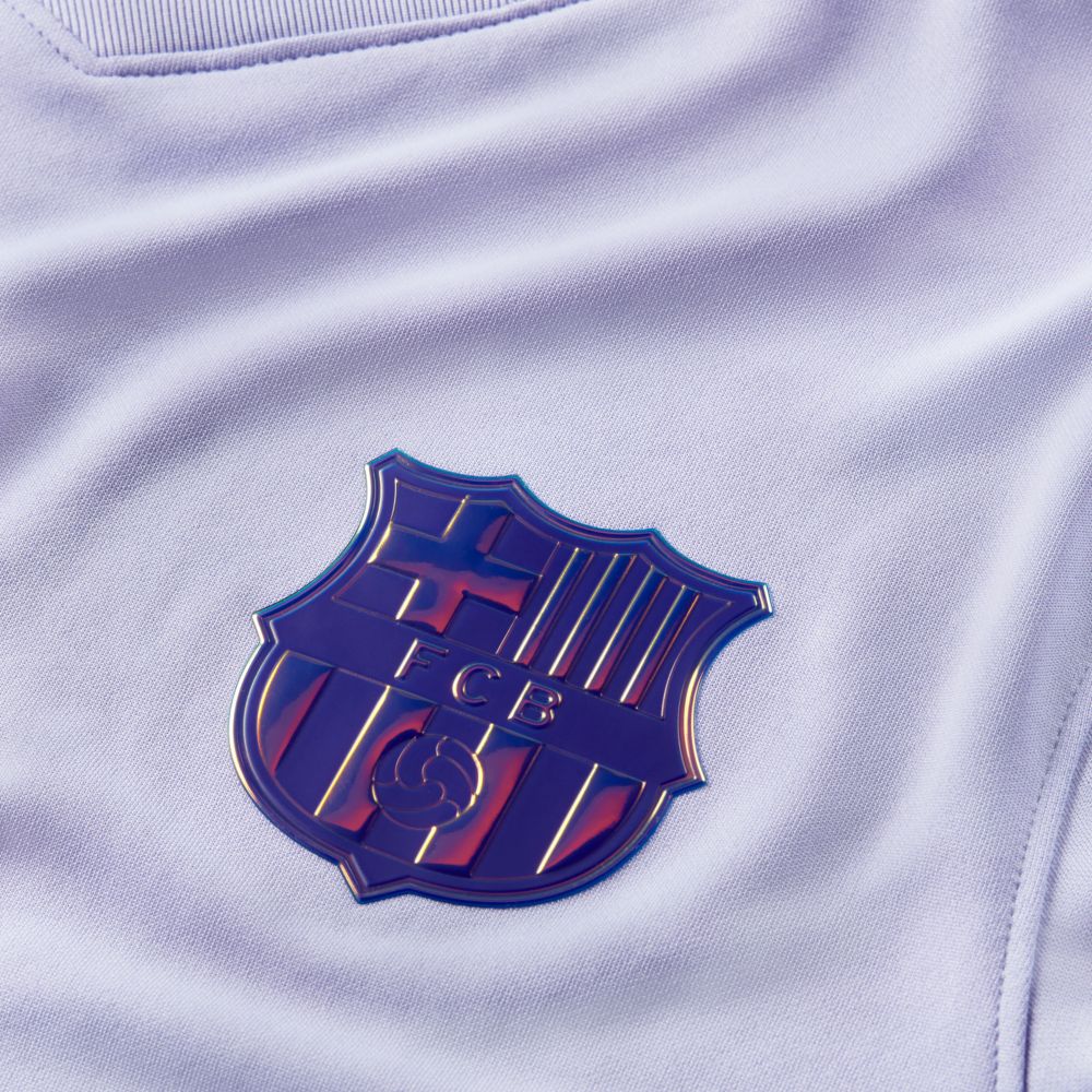 Nike 2021-22 Barcelona Away Jersey - Purple Pulse (Detail 1)