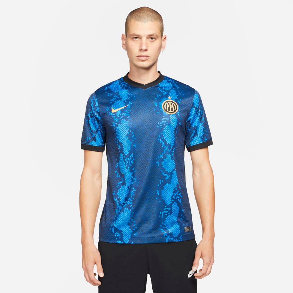 Nike 2021-22 Inter Milan Home Jersey - Blue Spark (Model - Front)