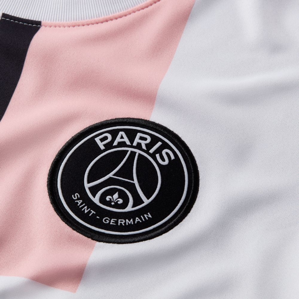 Nike 2021-22 PSG Away Jersey - White-Arctic Punch-Black (Detail 1)