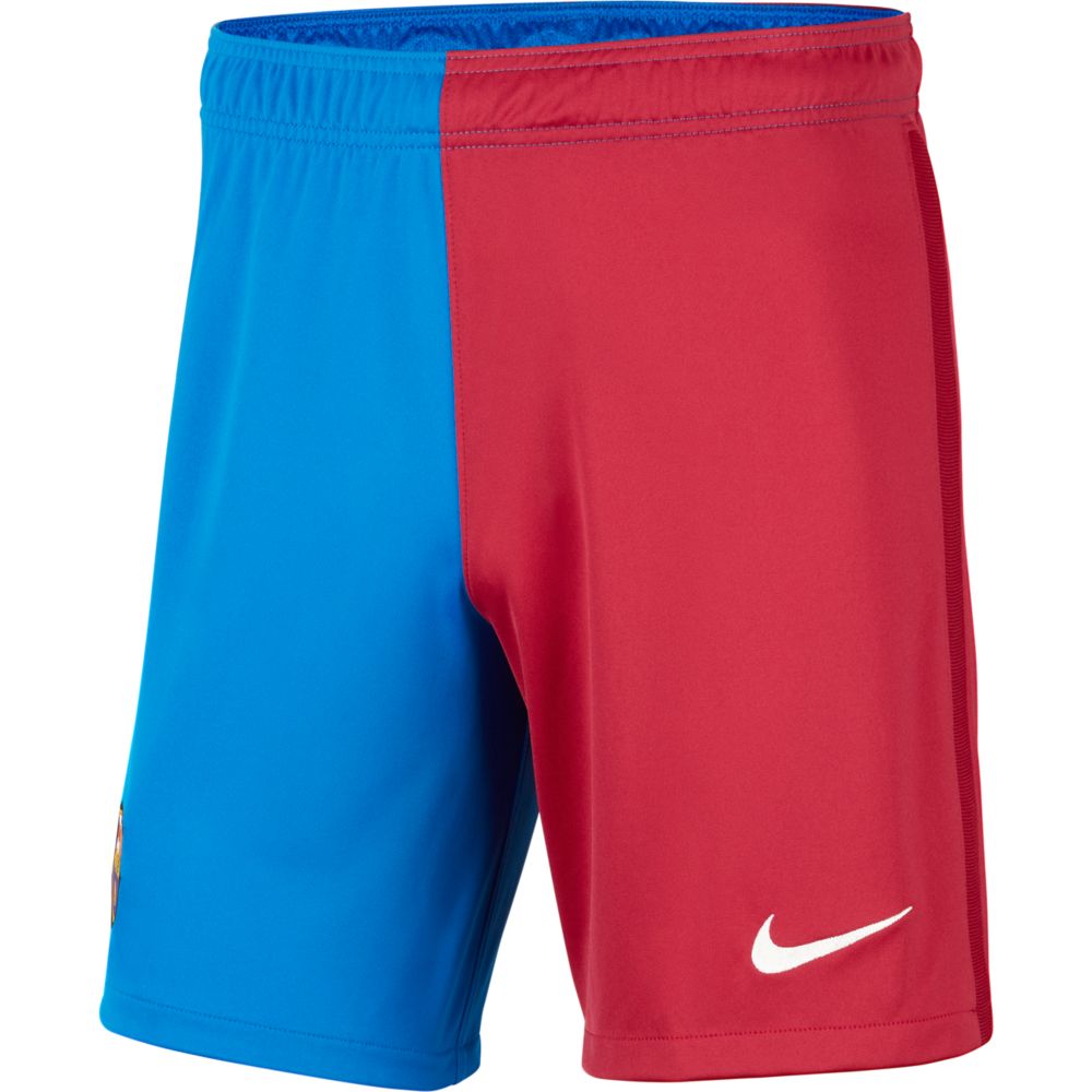 Nike 2021-22 Barcelona Dry-Fit Stadium Shorts - Soar-Noble Red (Front)
