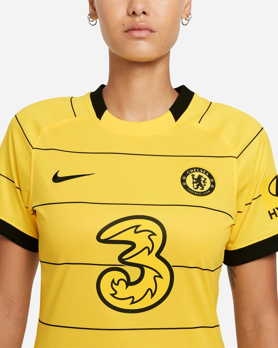Nike 2021-22 Chelsea Women Away Jersey - Yellow (Detail 1)