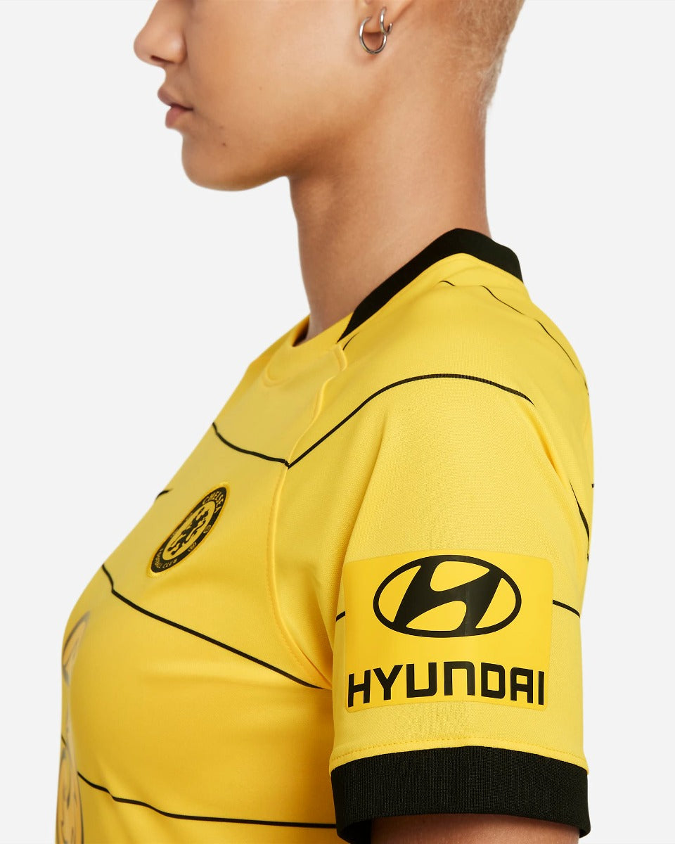 Nike 2021-22 Chelsea Women Away Jersey - Yellow (Detail 2)