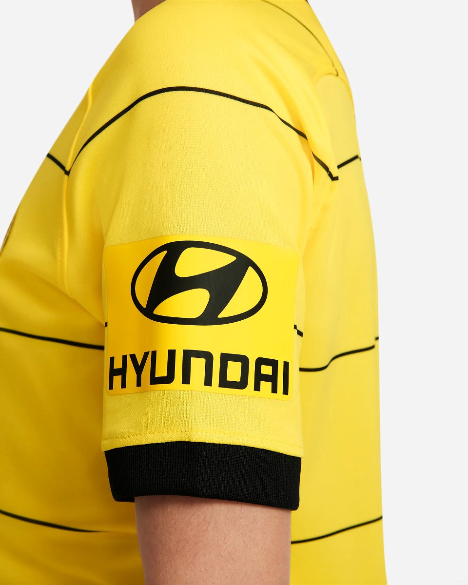 Nike 2021-22 Chelsea Youth Away Jersey - Yellow (Detail 3)