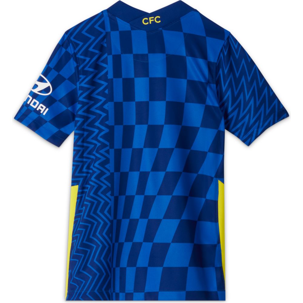 Nike 2021-22 Chelsea Youth Home Jersey - Lyon Blue (Back)