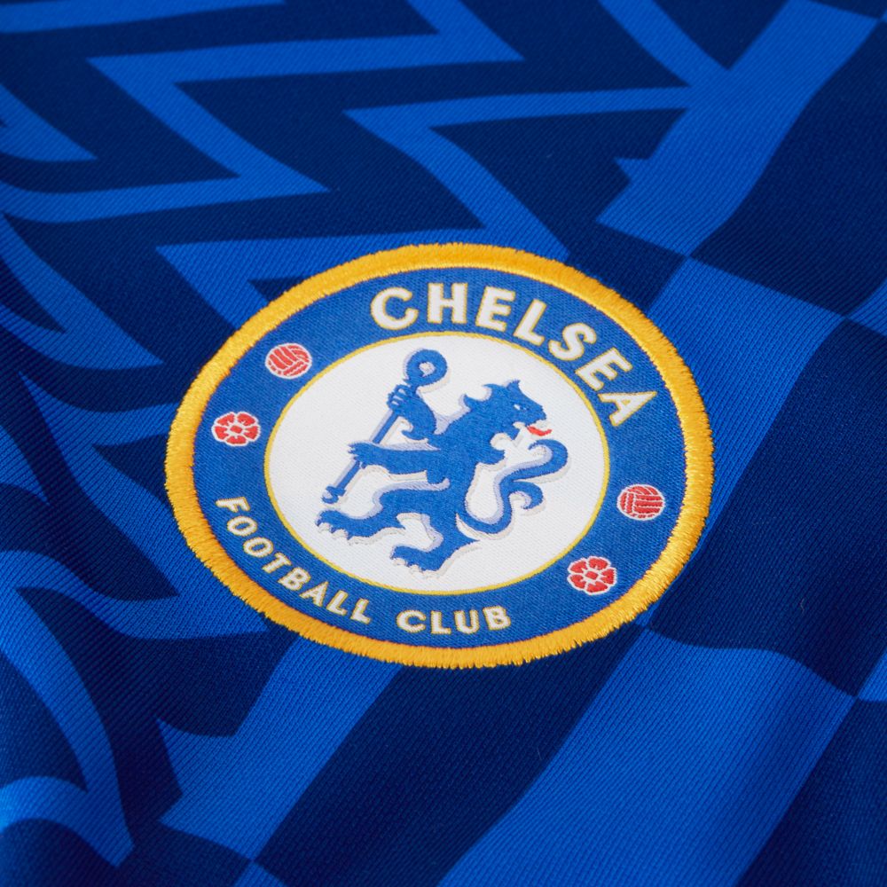 Nike 2021-22 Chelsea Youth Home Jersey - Lyon Blue (Detail 5)