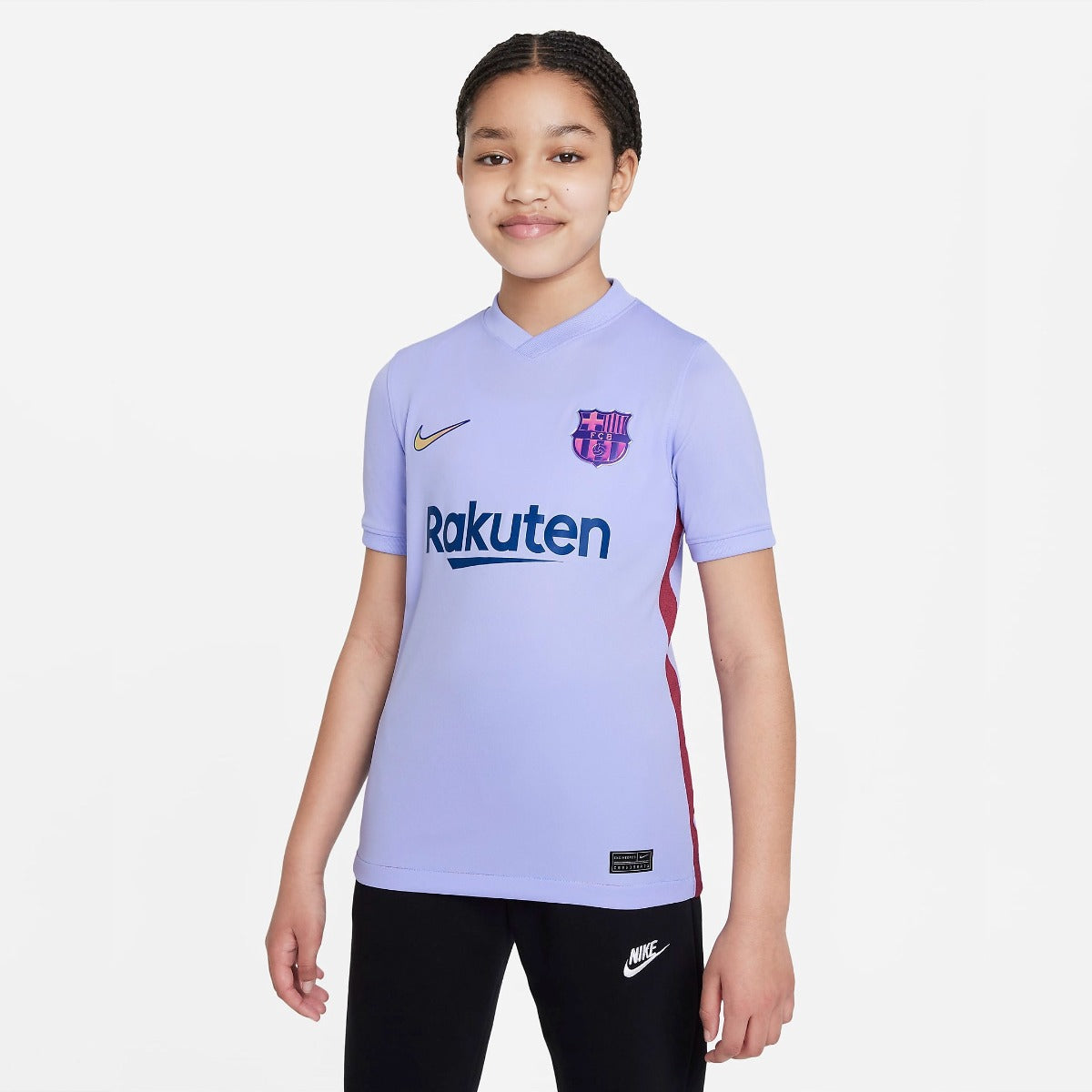 Nike 2021-22 Barcelona Youth Away Jersey - Purple Pulse