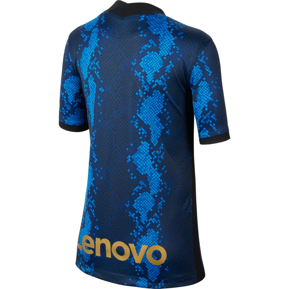 Nike 2021-22 Inter Milan Youth Home Jersey - Blue Spark (Back)