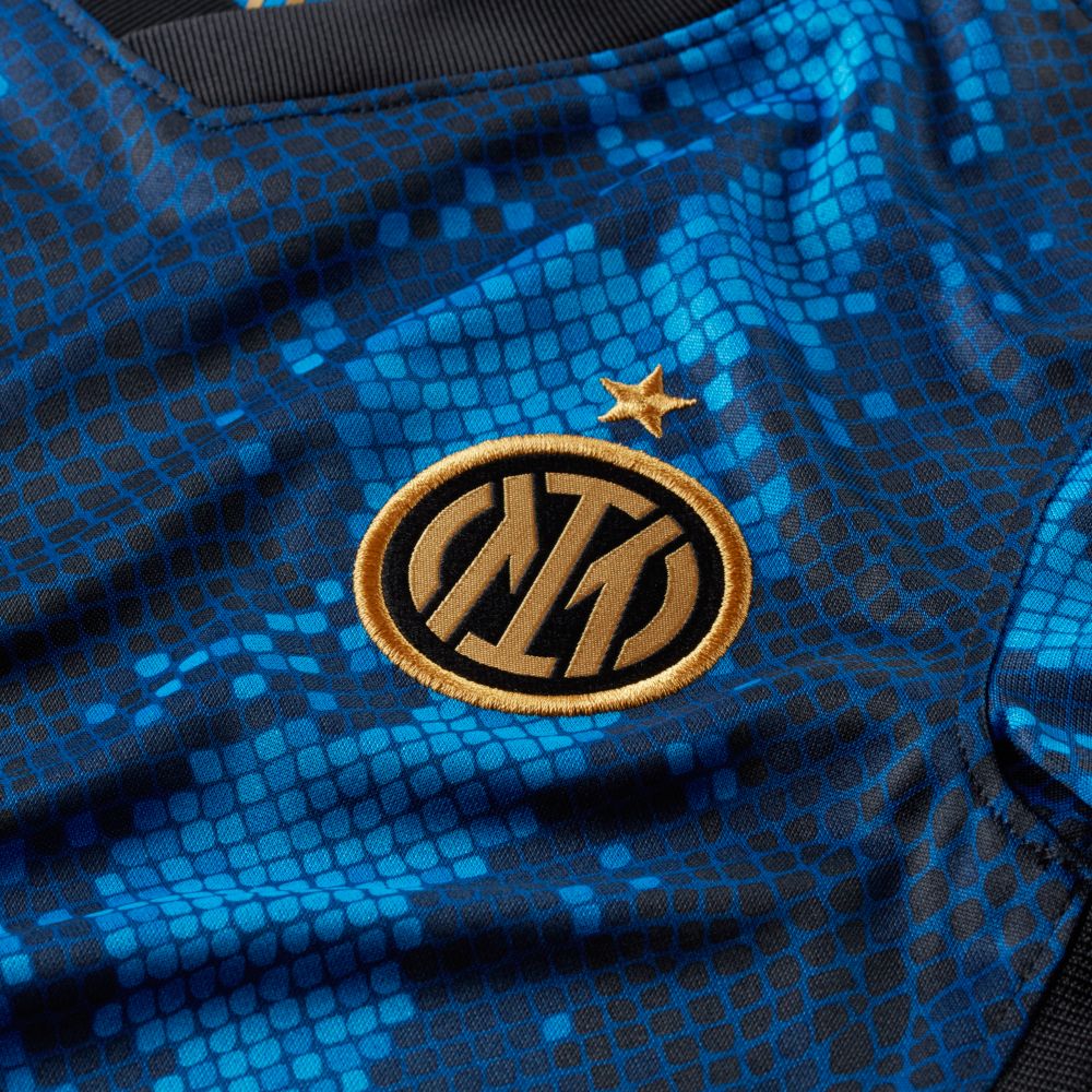 Nike 2021-22 Inter Milan Youth Home Jersey - Blue Spark (Detail 6)