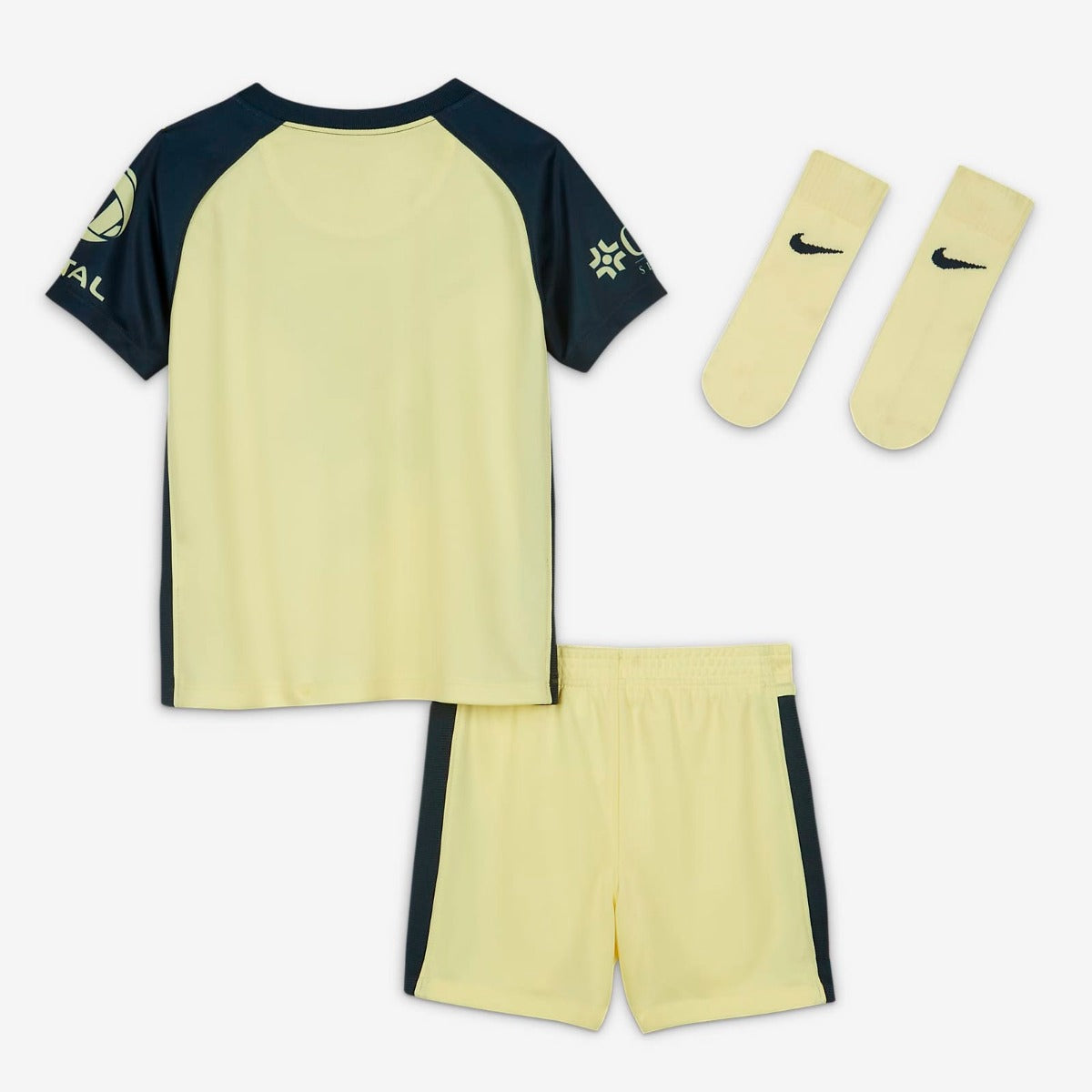 Nike 2021-22 Club America  MINI Home Kit - Yellow-Navy (Set - Back)