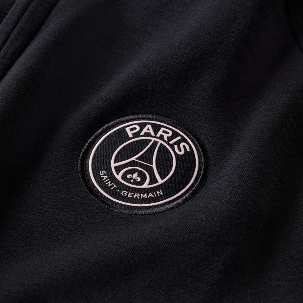 Nike 2021-22 PSG Travel Fleece Hoodie - Black-Pink (Detail 1)