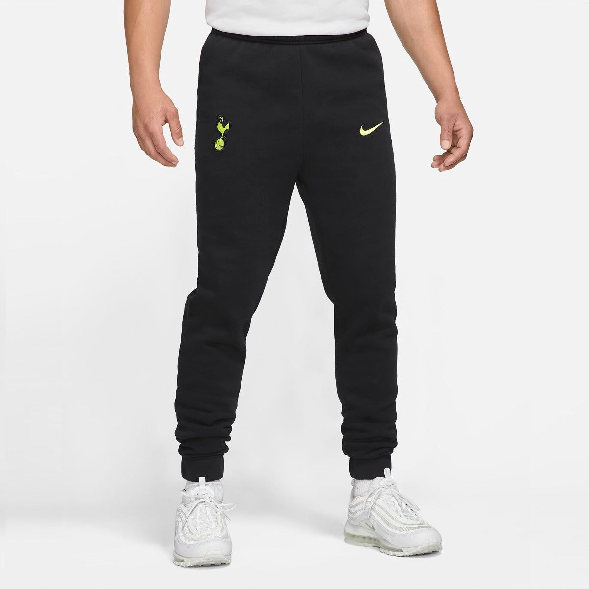Nike 2021-22 Tottenham GFA Fleece Pants - Black (Model - Front)