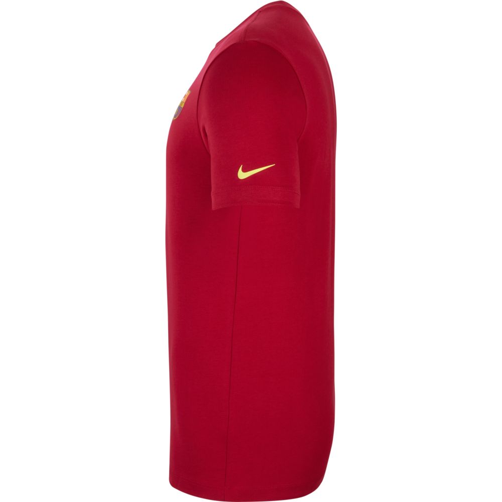Nike 2021-22 Barcelona Travel Tee - Noble Red (Side)