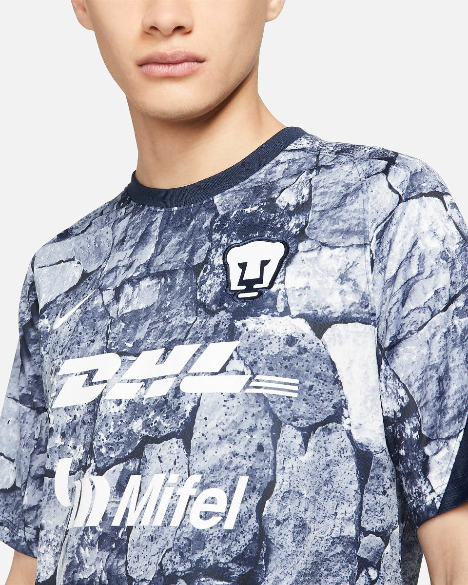 Nike 2021-22 Pumas Pre-Match jersey - White-Obsidian (Detail 1)