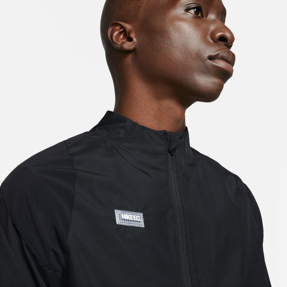 Nike FC AWF Woven Track Jacket - Black-White (Detail 1)