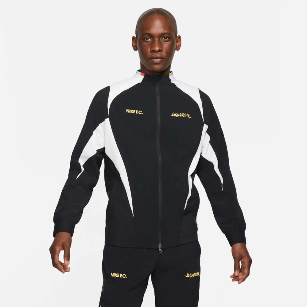 Nike FC Dry-Fit Joga Bonito AWF Jacket - Black-White-Gold (Front)