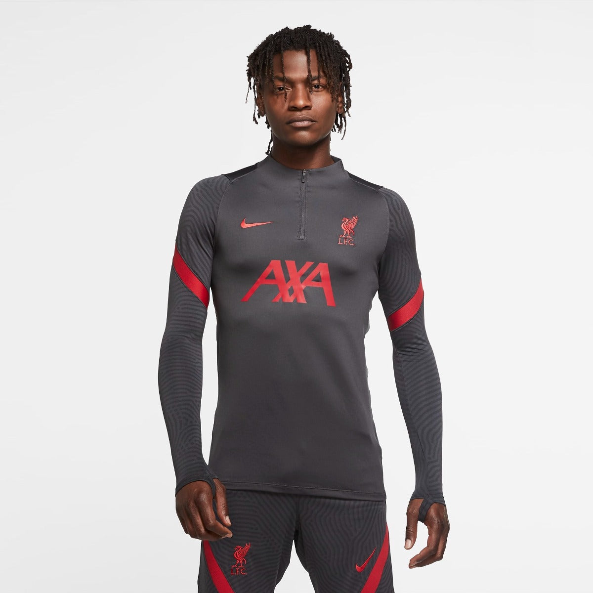 Nike 2020-21 Liverpool Strike Drill Top - Dark Grey-Red