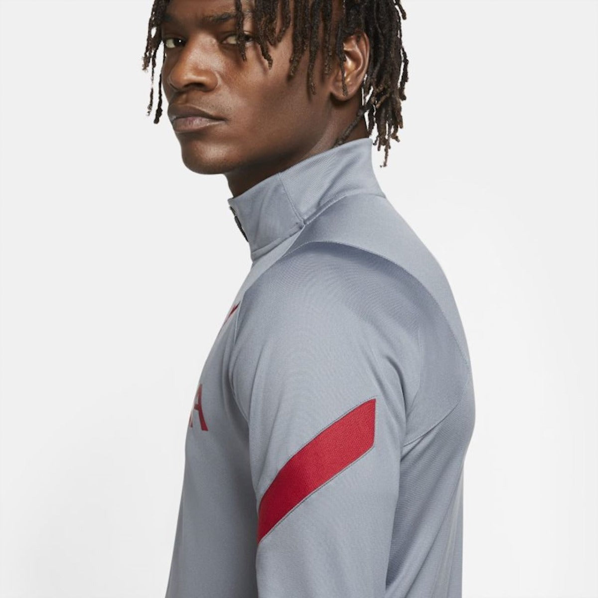 Nike 2020-21 Liverpool Dry-Fit Strike Top - Light Grey-Red