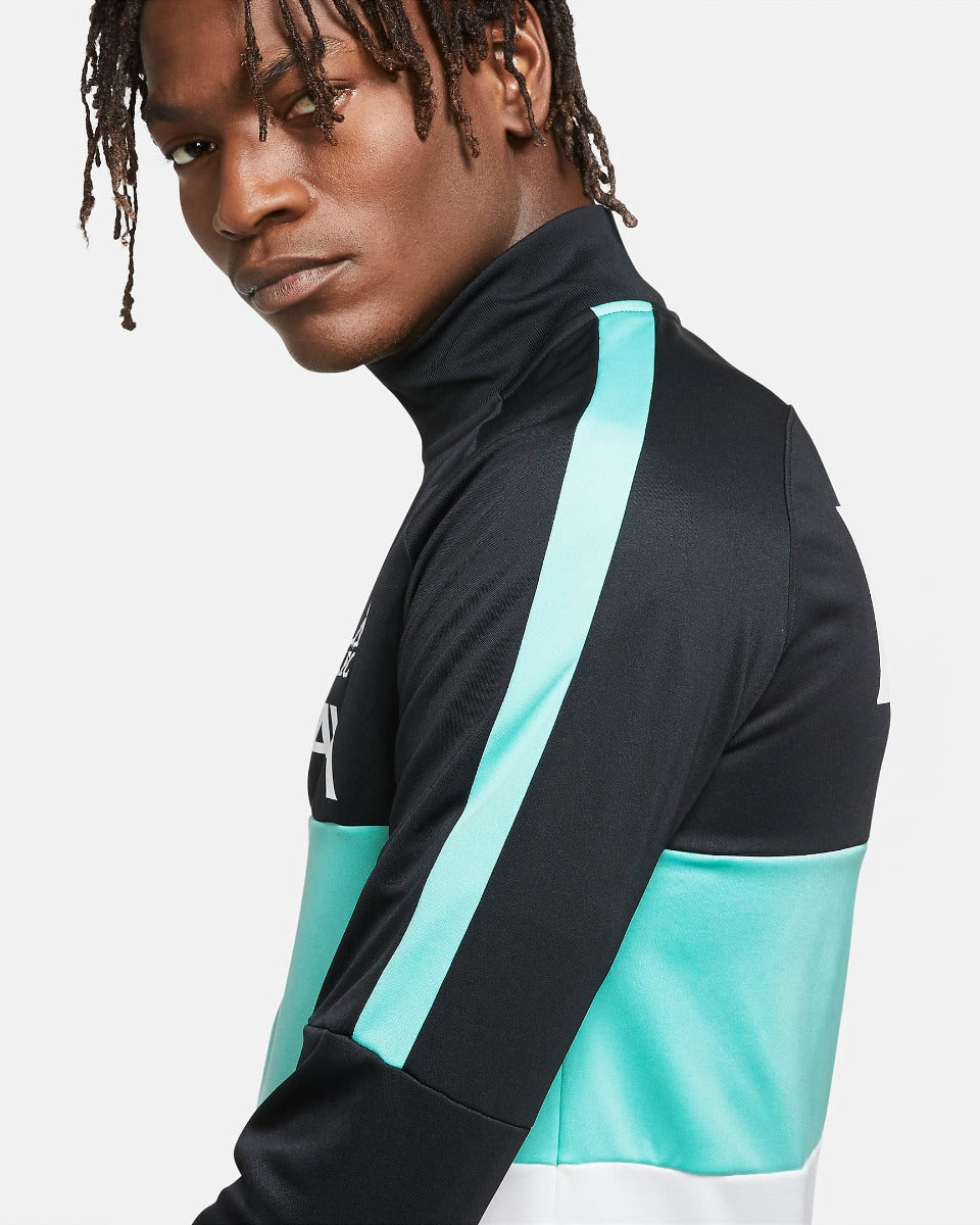 Nike 2020-21 Liverpool I96 Anthem Track Jacket - Black-Turquoise-White