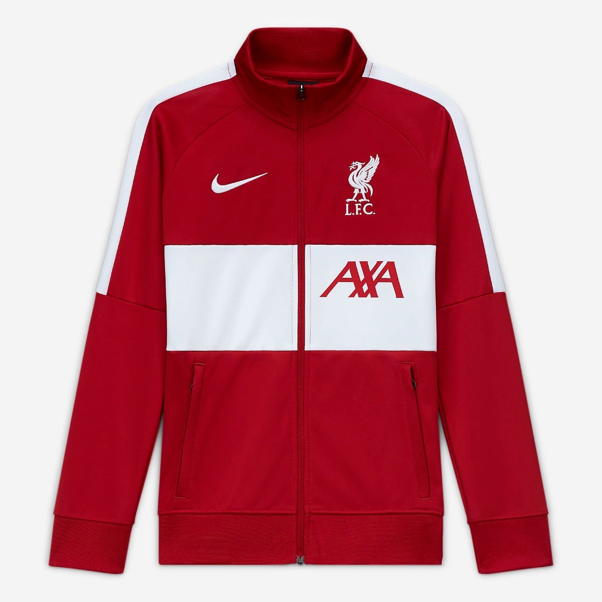 Nike 2020-21 Liverpool Youth I96 Anthem Track Jacket - Red-White