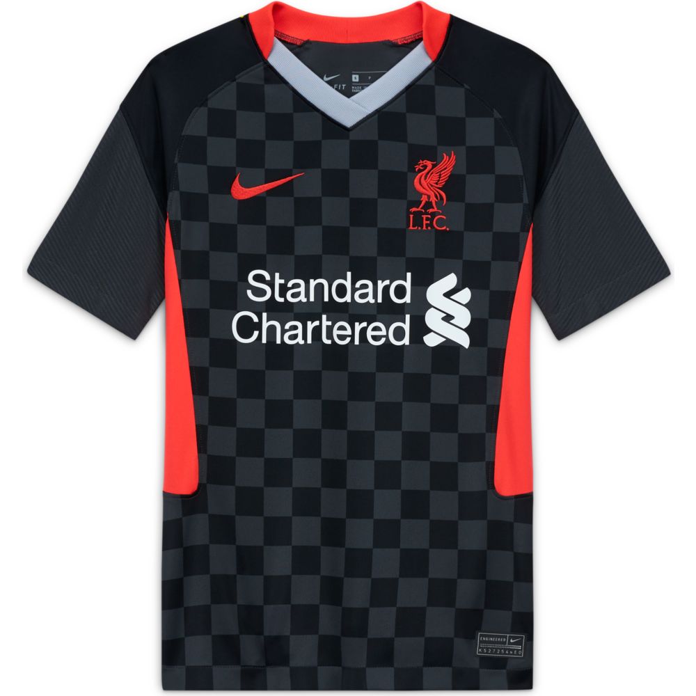 Nike 2020-21 Liverpool Youth Third Jersey -  Anthracite-Crimson