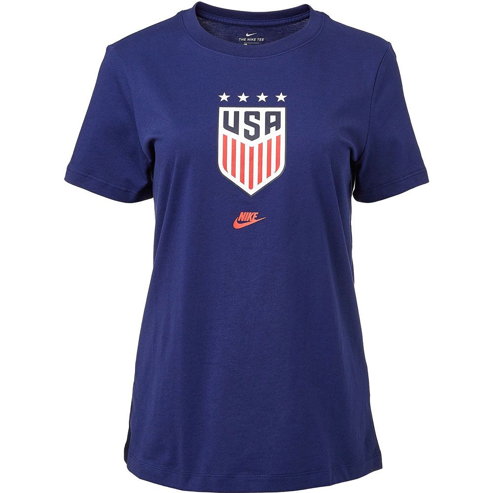 Nike 2020-21 USA Women 4 Star Crest Tee - Navy