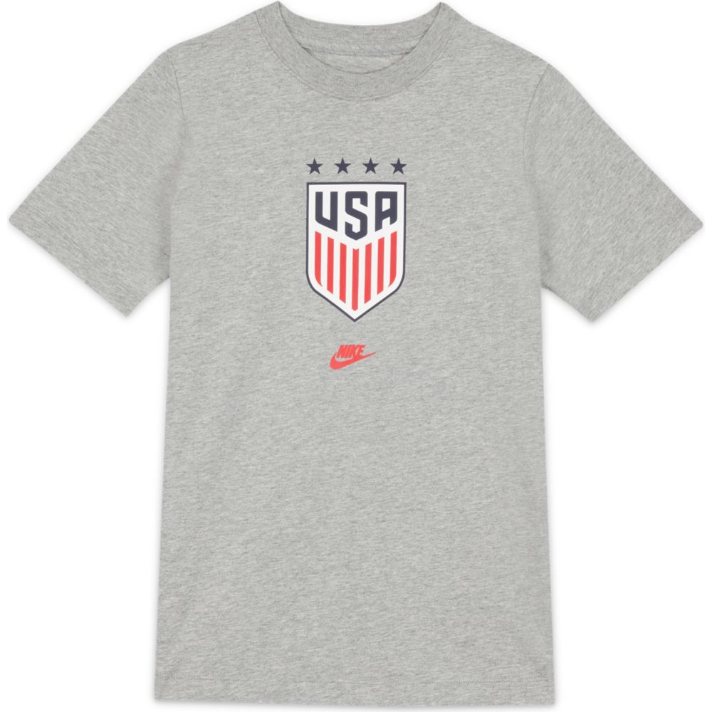 Nike 2020-21 USA 4-Star Crest YOUTH Tee - Grey
