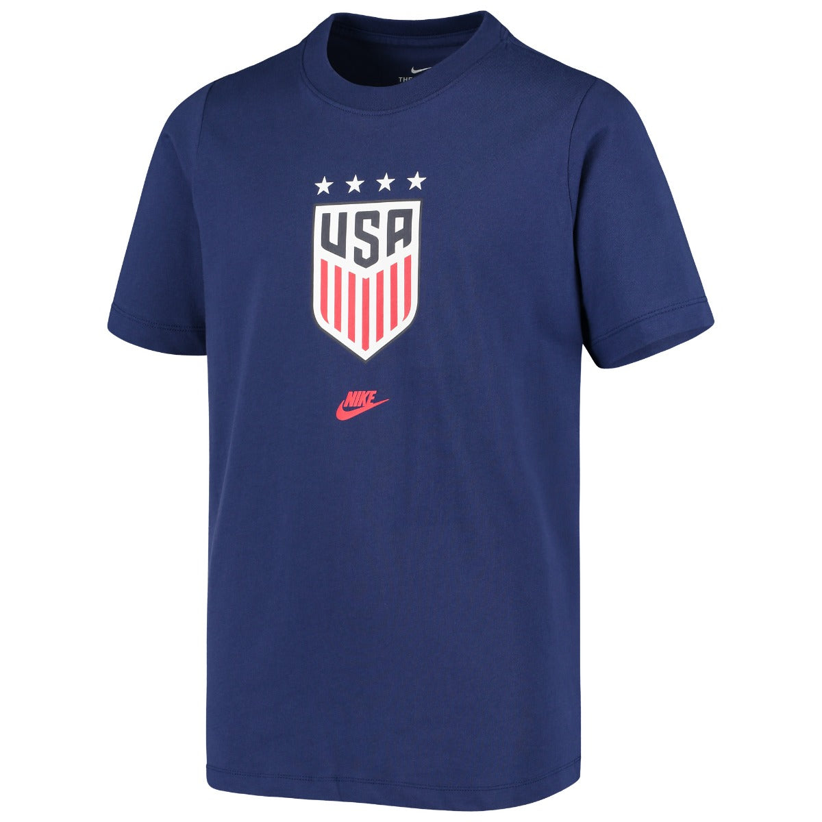 Nike 2020-21 USA Youth 4 Star Crest Tee - Navy