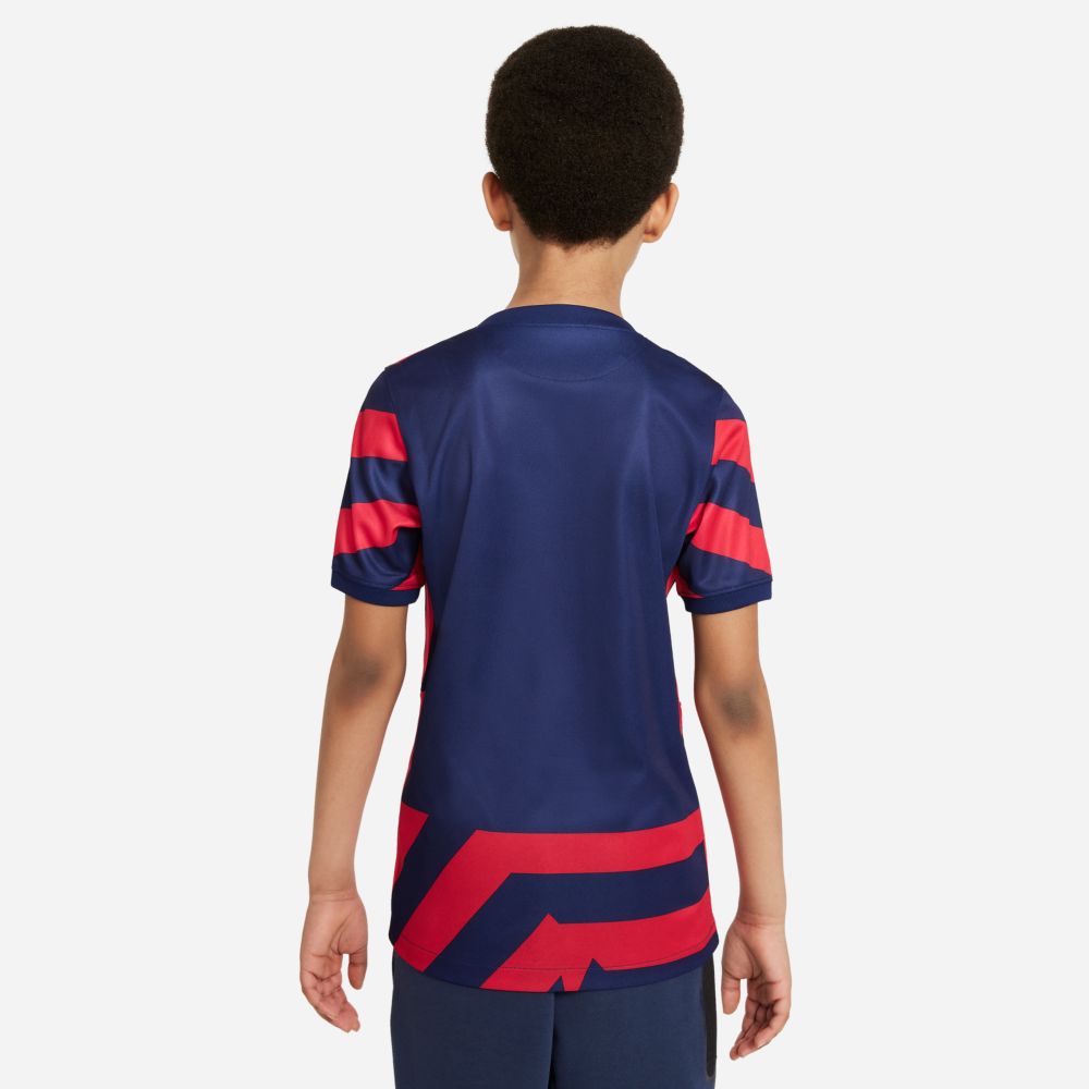 Nike 2021-22 USA Youth 4 Star Away Jersey - Navy-Red (Back)